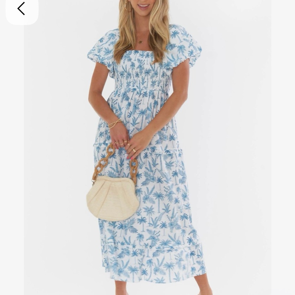 Show Me Your MuMu Norma Mini Dress in Blue Lagoon